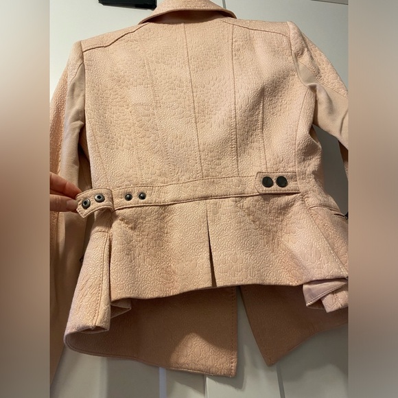 BCBGMaxAzria pink zippered, tailored blazer jacket - Picture 11 of 17